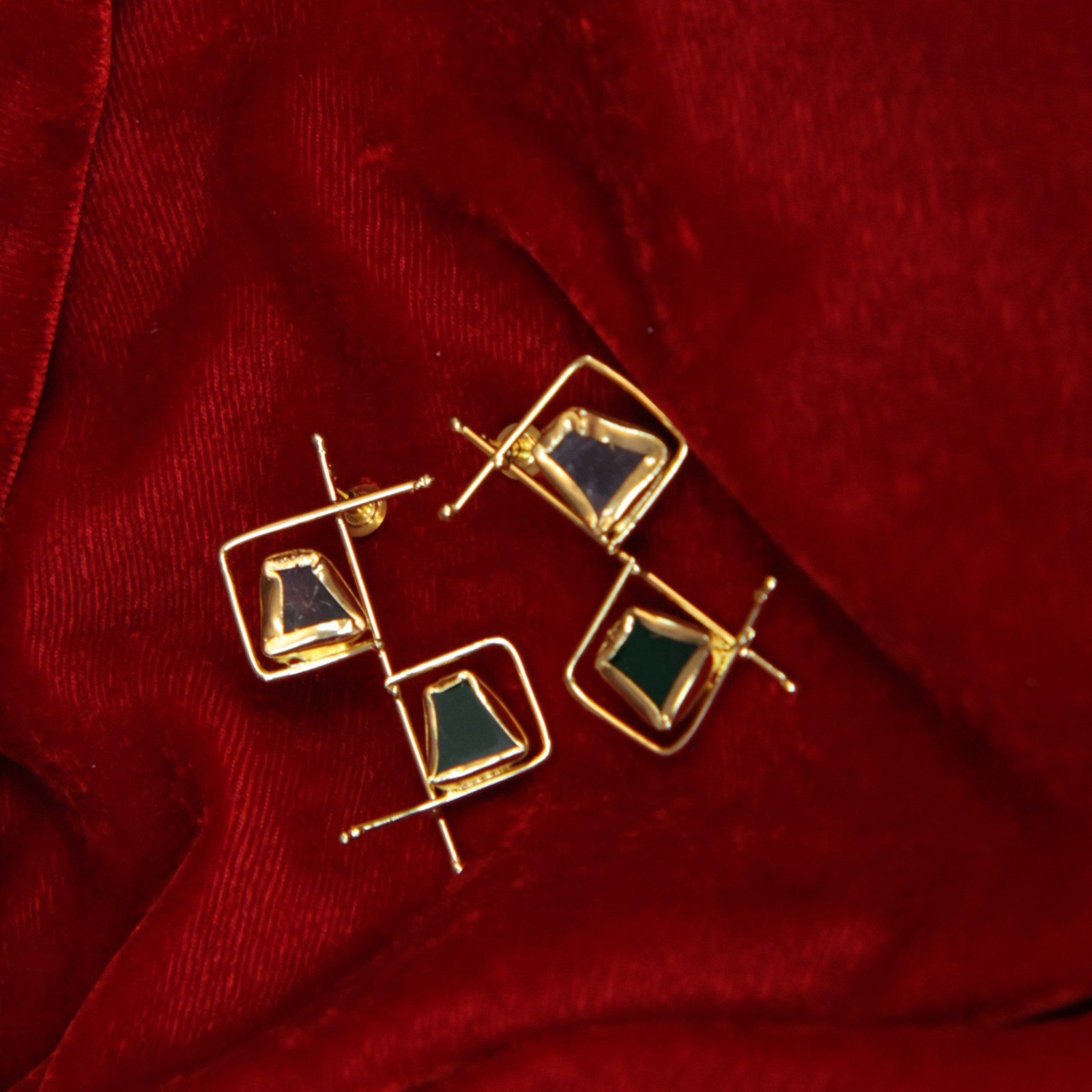 Golden Anti Tarnish Earrings