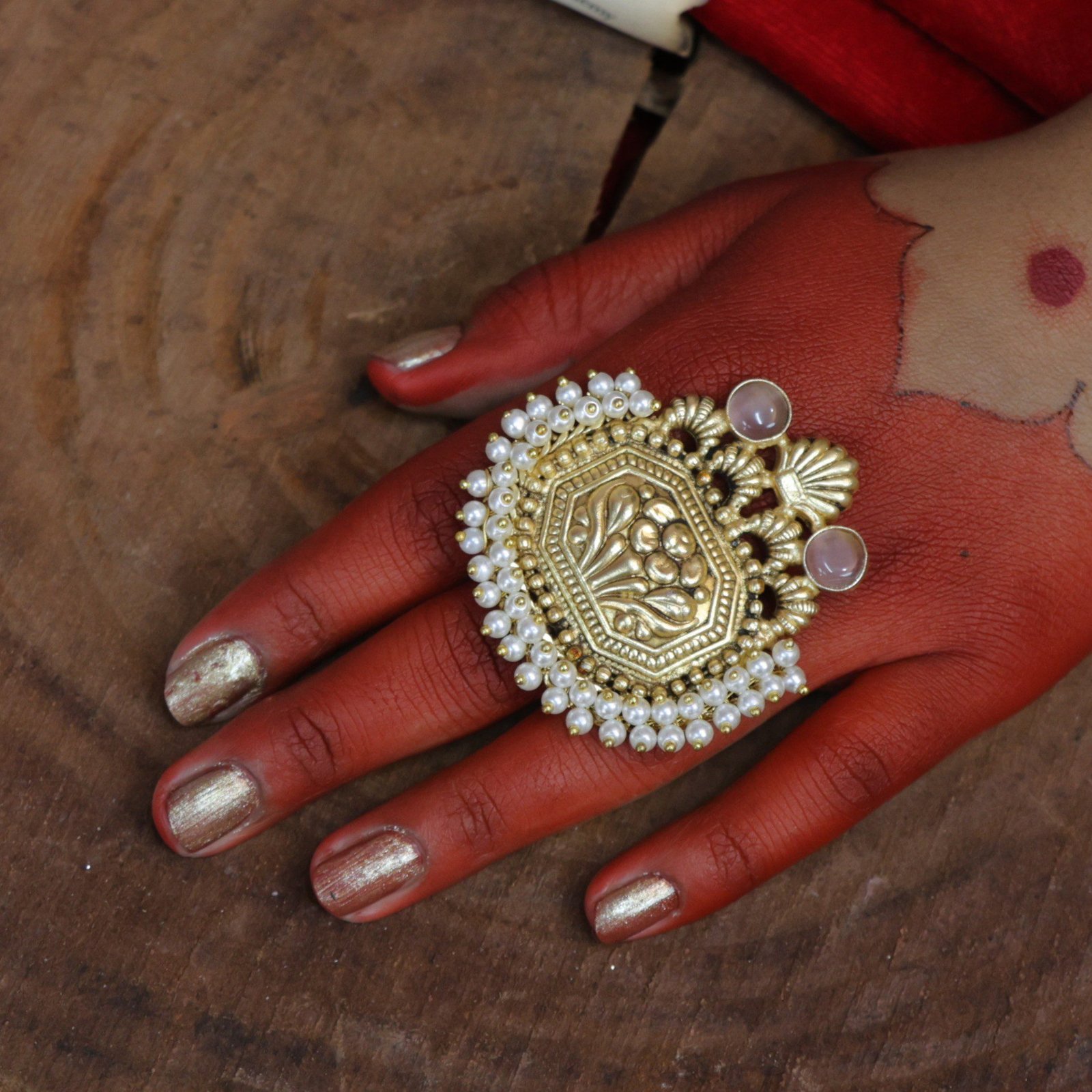 Golden Oversized Ring