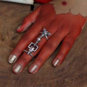 Silver Look Alike Brass Ring