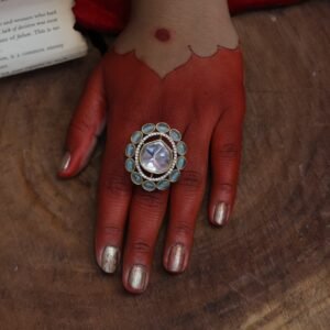 Kundan Ring | Premium | Brass