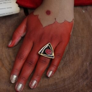 Multi Coloured Rings | Golden | Brass