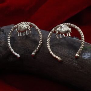 Shraveni Elephant Studs | Premium Brass Earrings