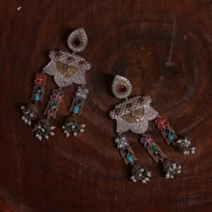 Dual Tone Multi-Coloured Earrings