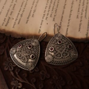 Brass Earrings - Hook Pattern